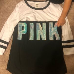 PINK 3/4 Length Sleeve Top